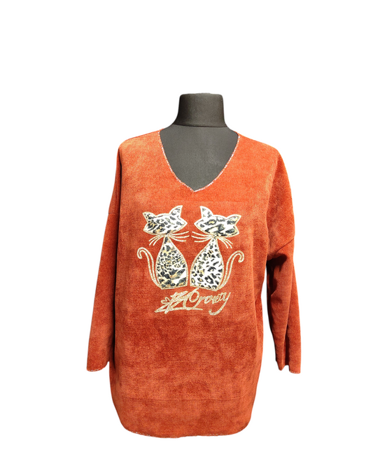 MINOUCHE (PULL VELOUR)