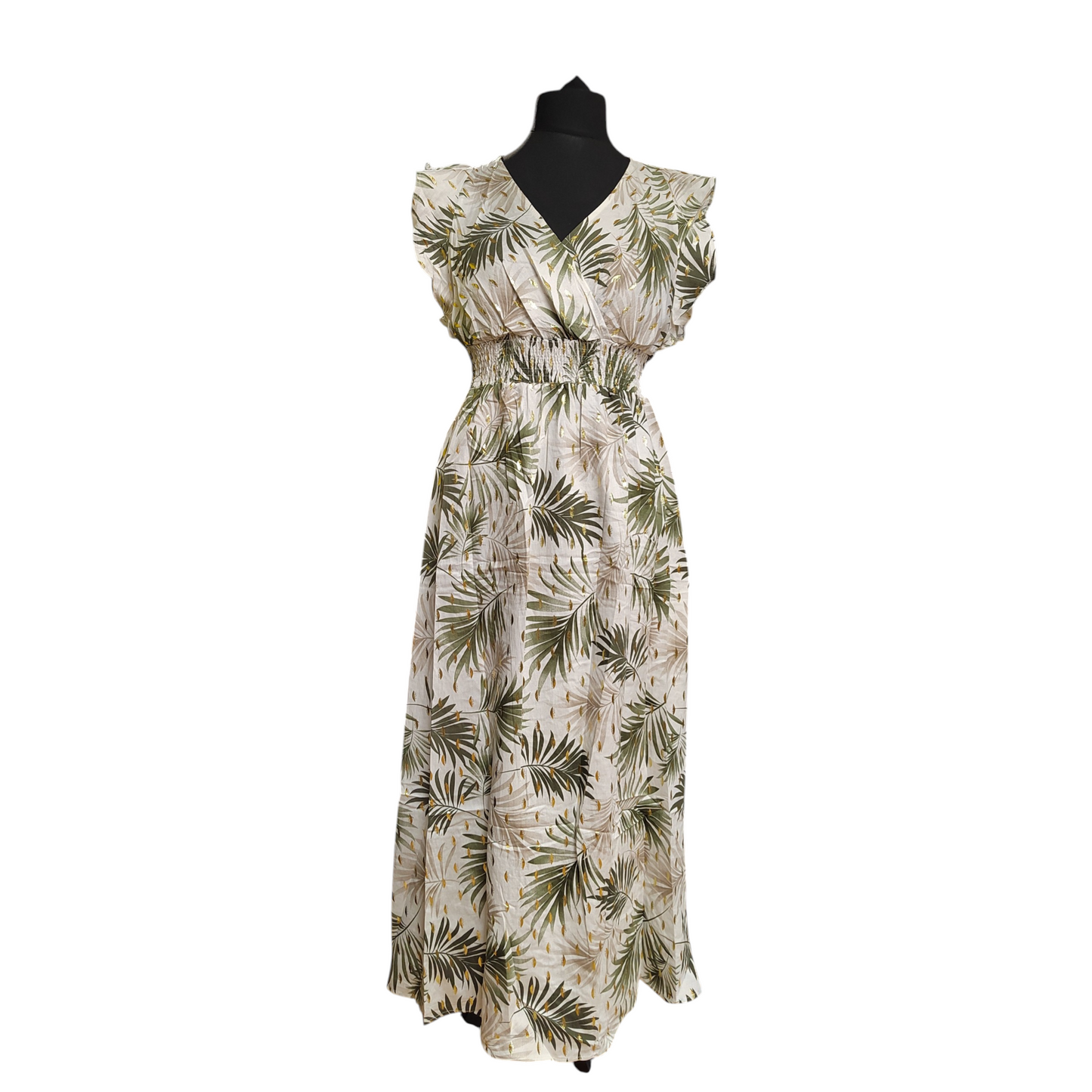 MARGO (ROBE LONGUE MANCHE VOLANT)