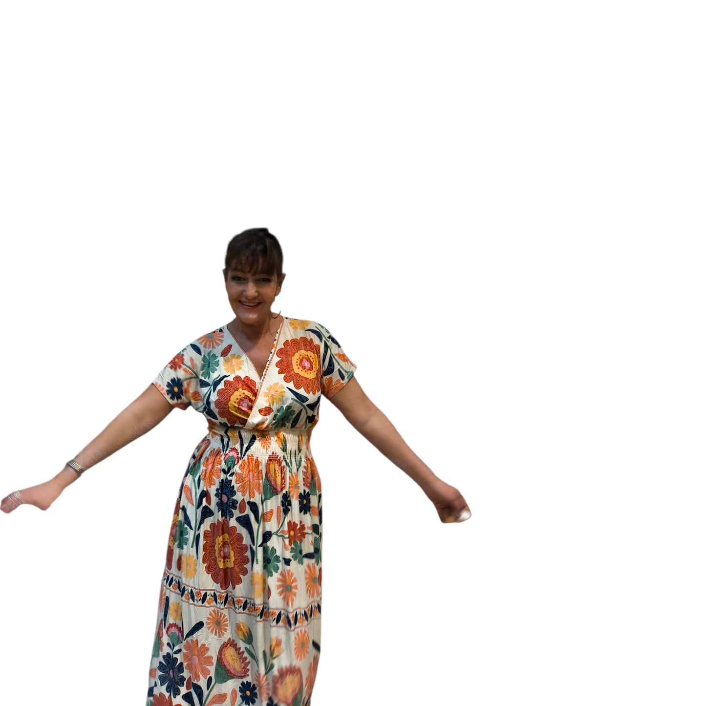 Florence (robe longue magique manches)