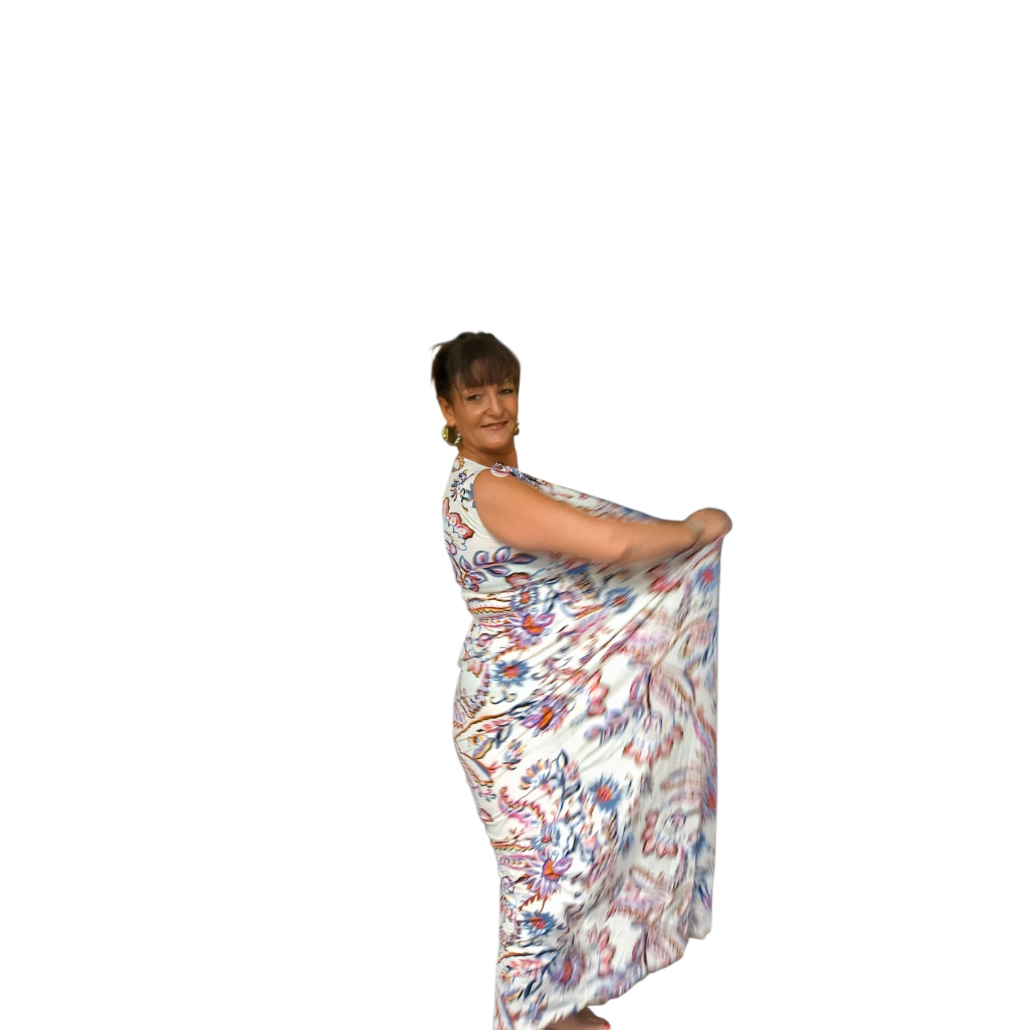 Lilas (robe longue magique bretelles)