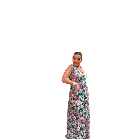 Rosa (robe longue magique bretelles)
