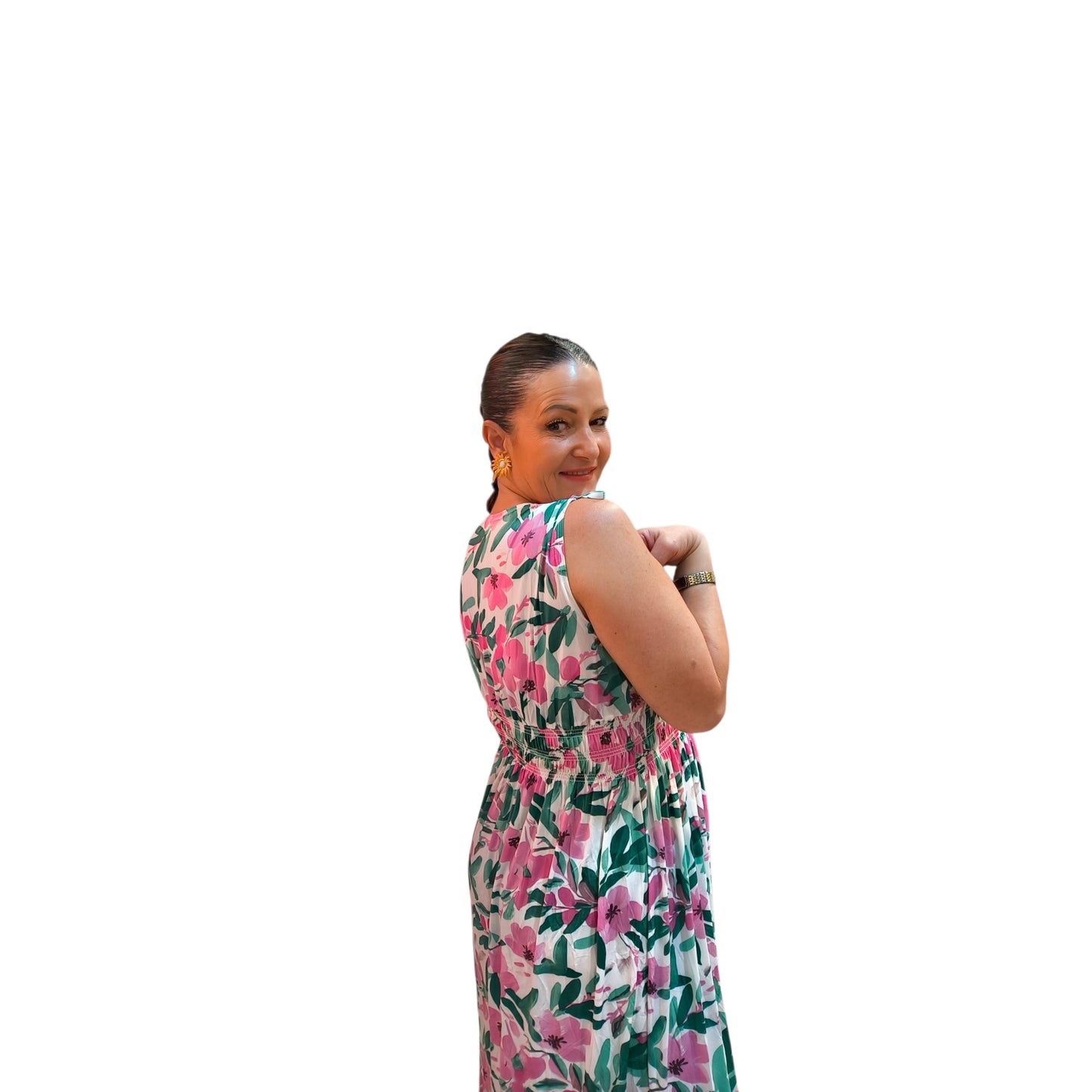Rosa (robe longue magique bretelles)