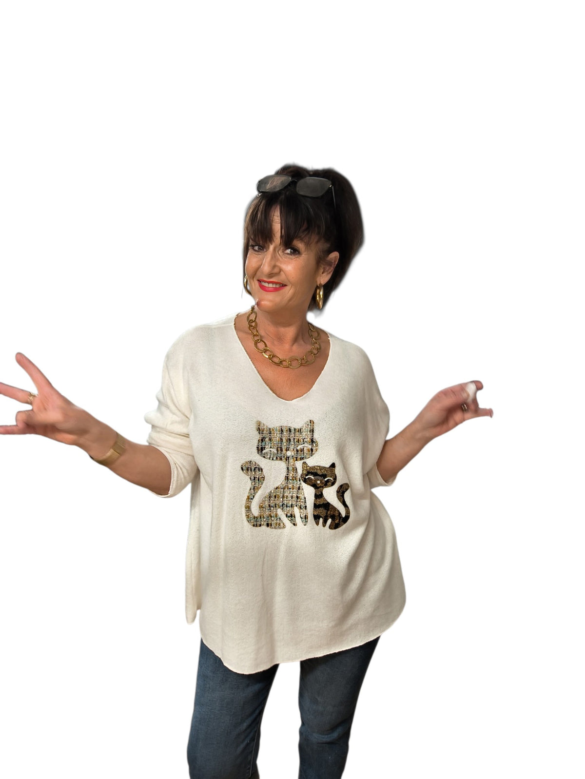 Minouche (Pull oversize polaire)