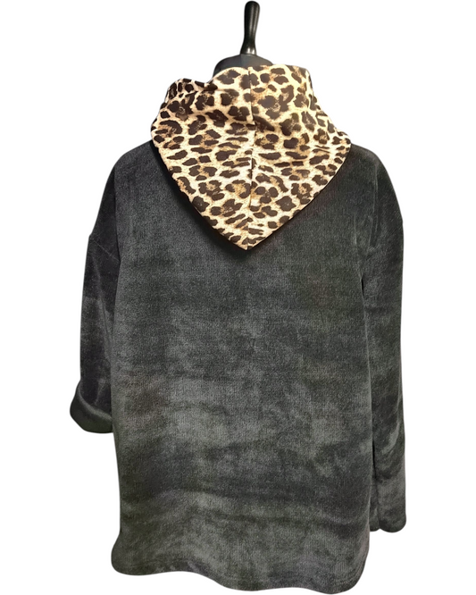 Tigrou (Pull velour capuche)