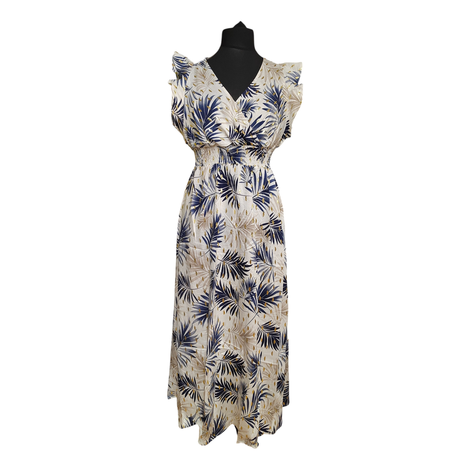 MARGO (ROBE LONGUE MANCHE VOLANT)