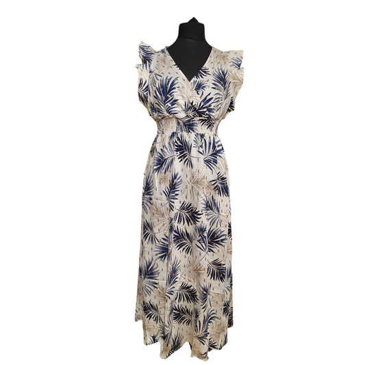 MARGO (ROBE LONGUE MANCHE VOLANT)