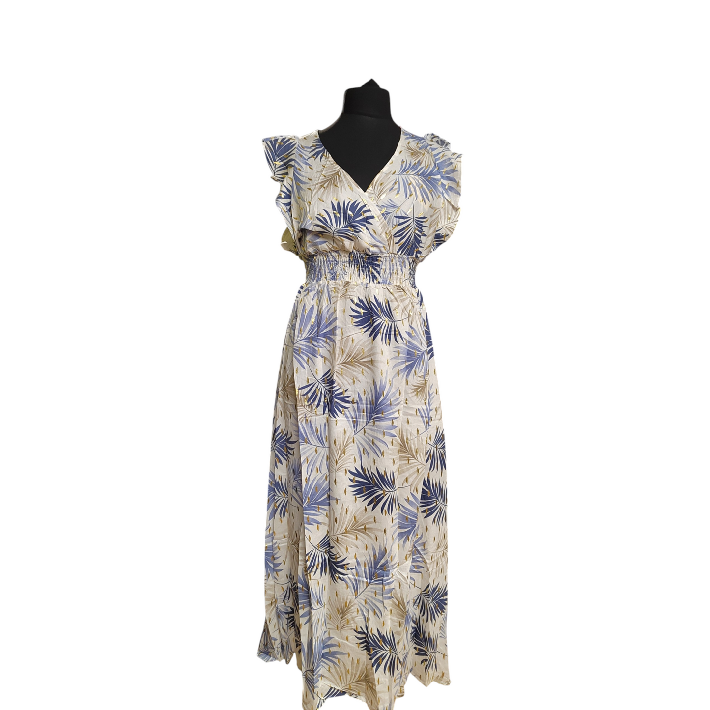 MARGO (ROBE LONGUE MANCHE VOLANT)