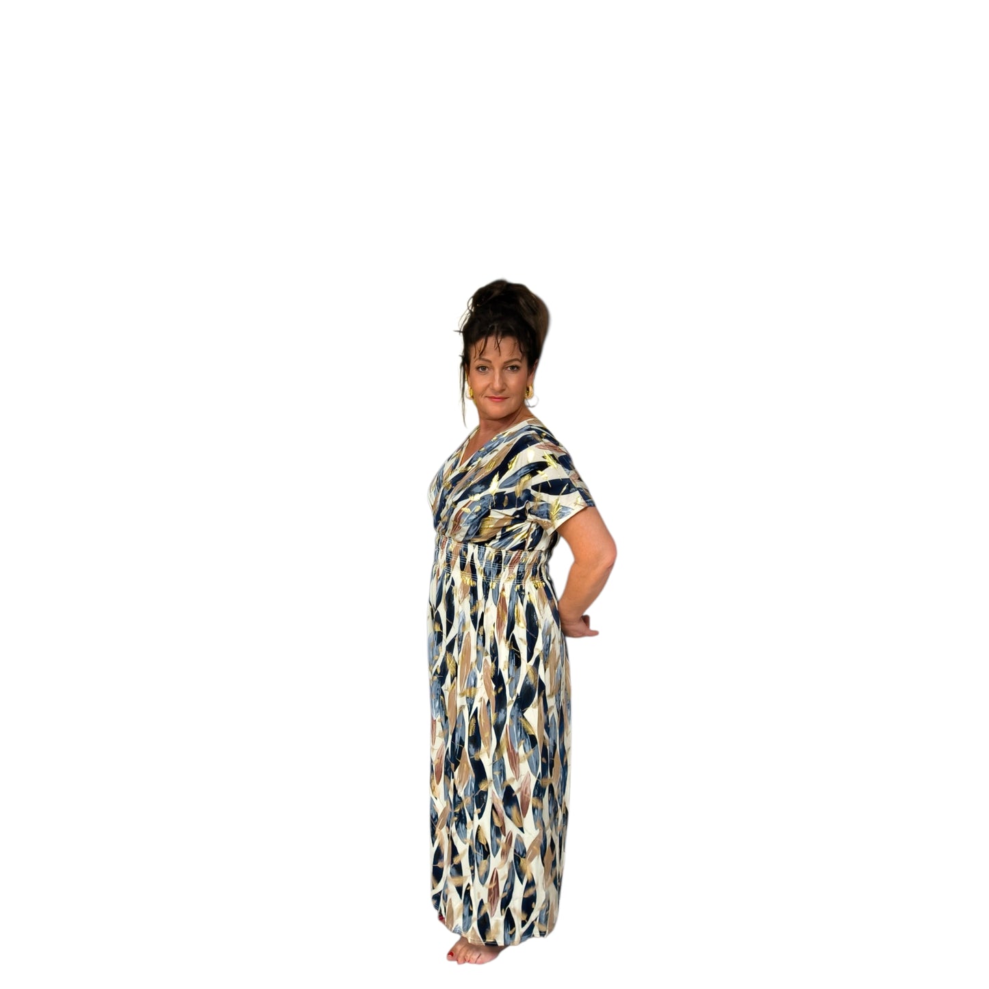 Simone (robe longue magique manches)