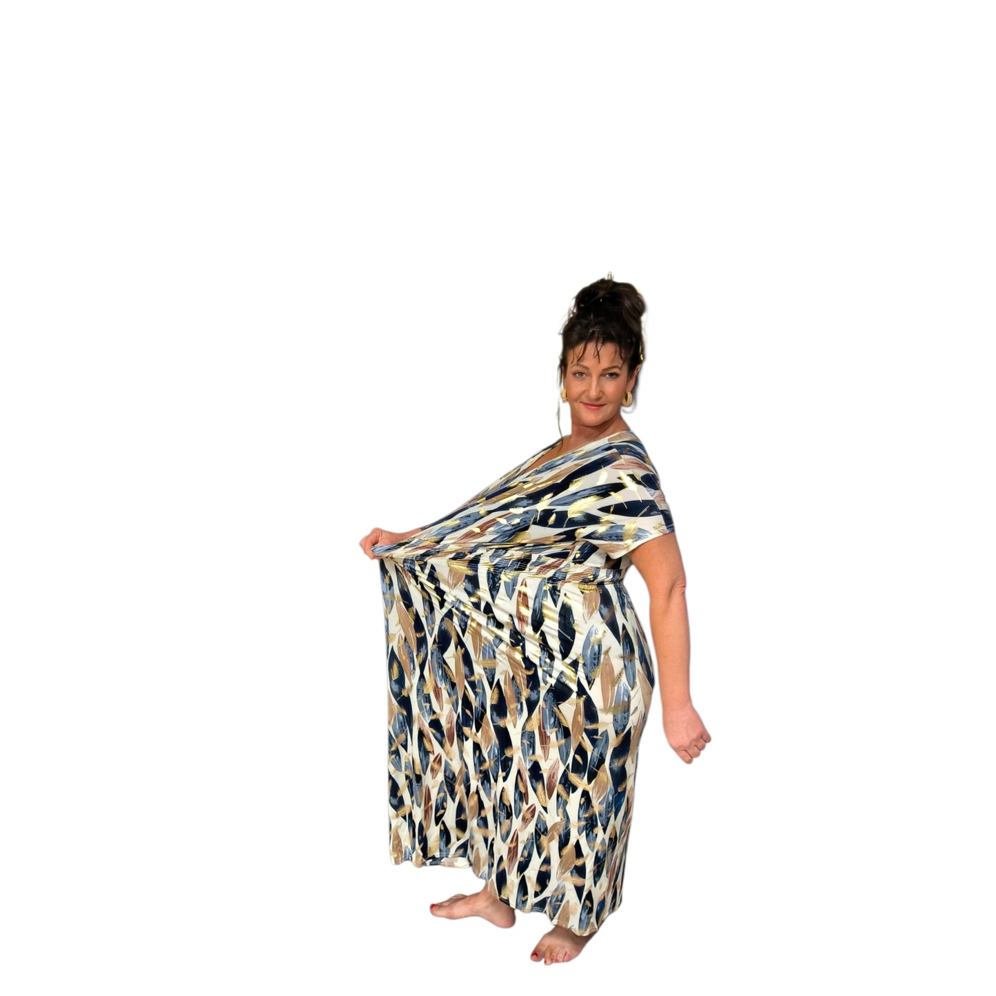 Simone (robe longue magique manches)