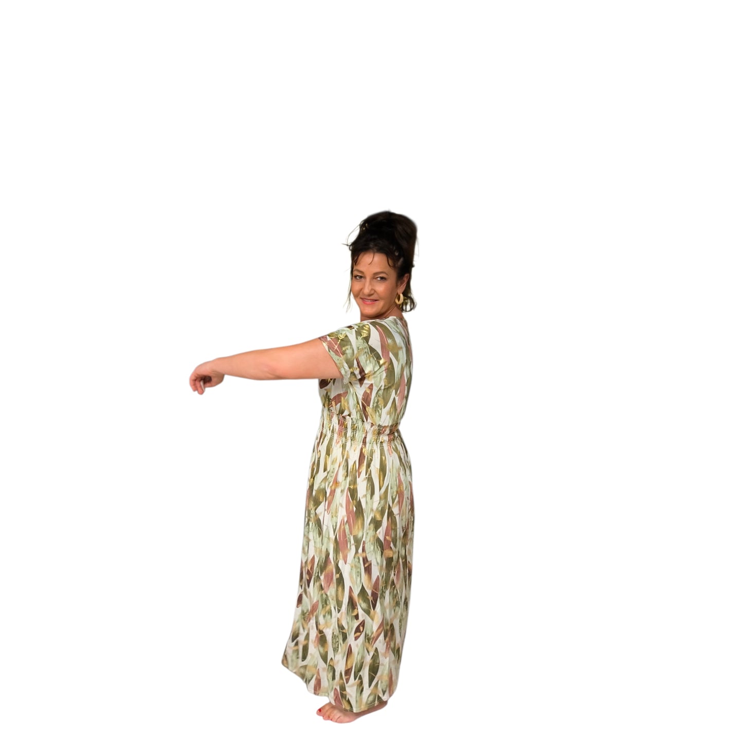 Simone (robe longue magique manches)
