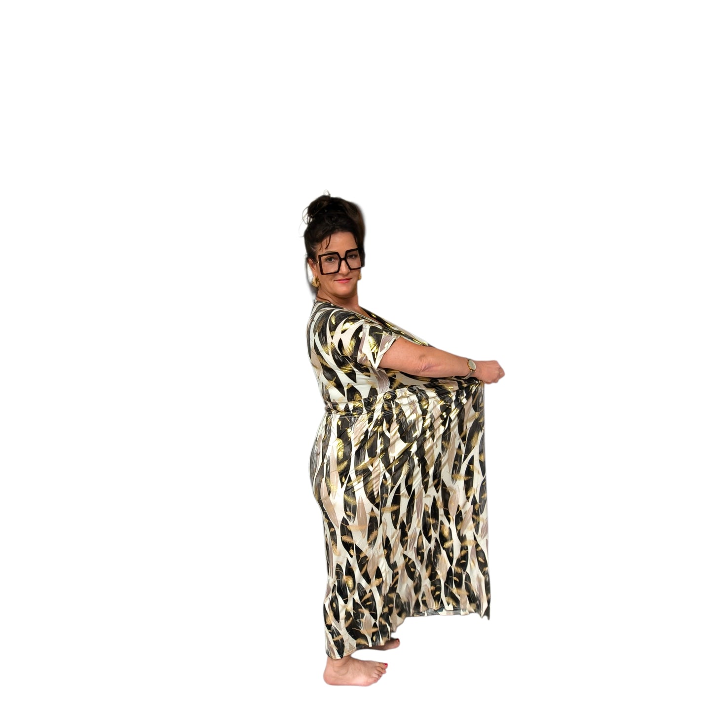 Simone (robe longue magique manches)