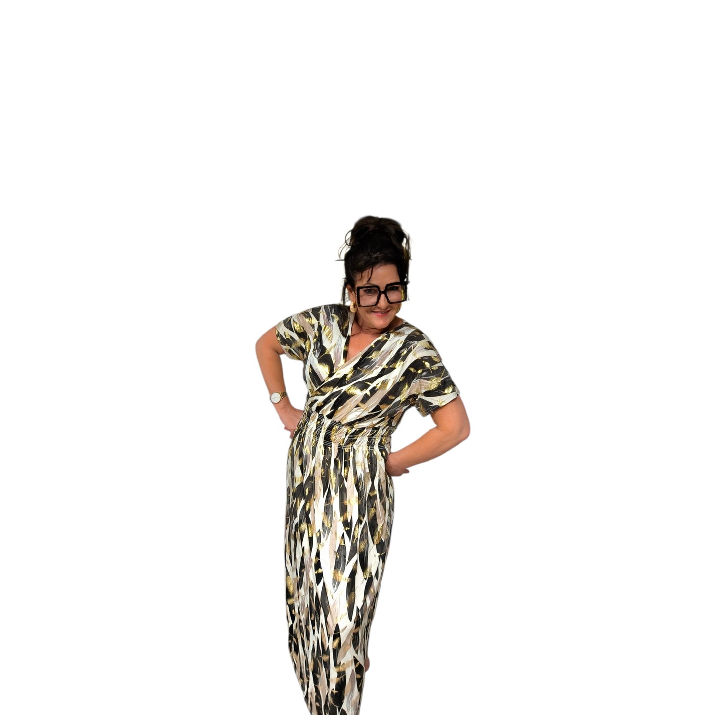 Simone (robe longue magique manches)