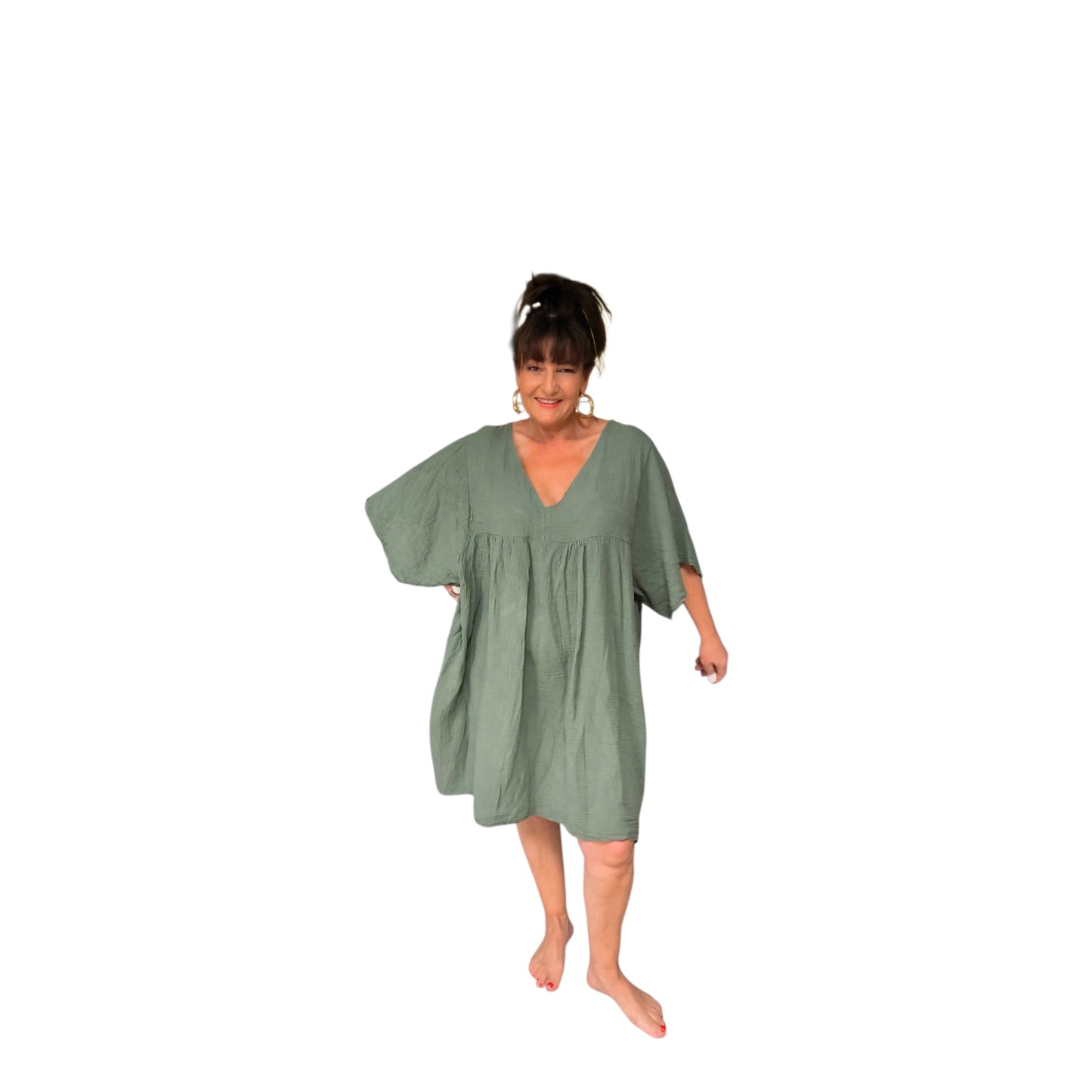Lili (robe courte gaz de coton)