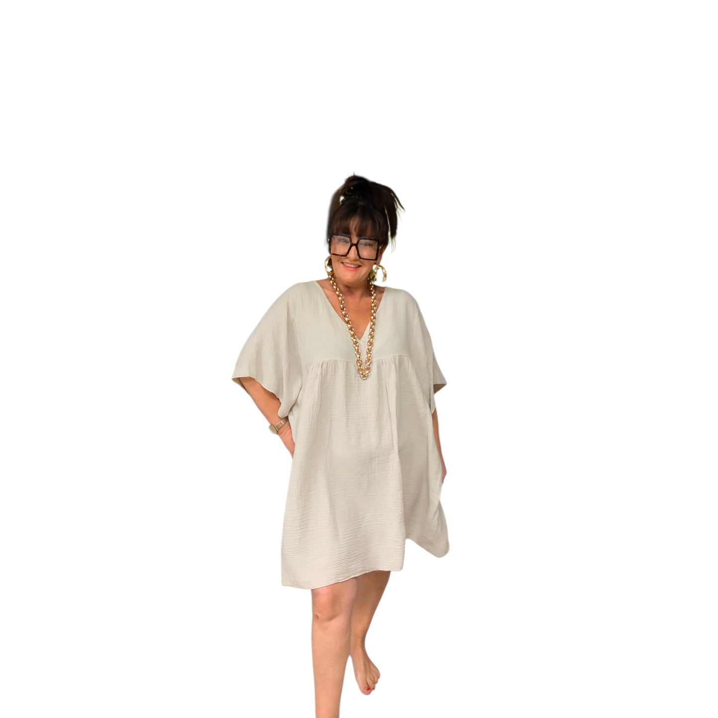 Lili (robe courte gaz de coton)