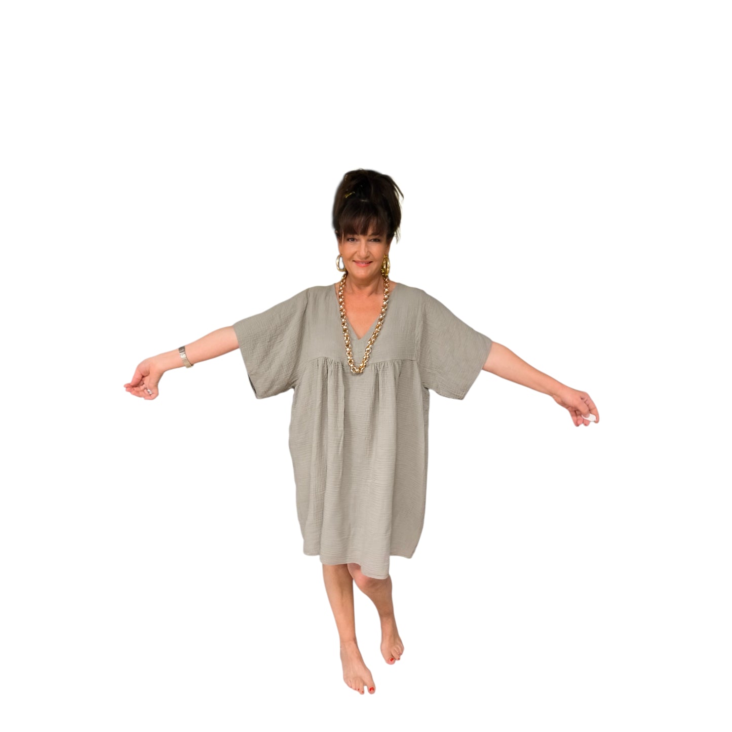 Lili (robe courte gaz de coton)