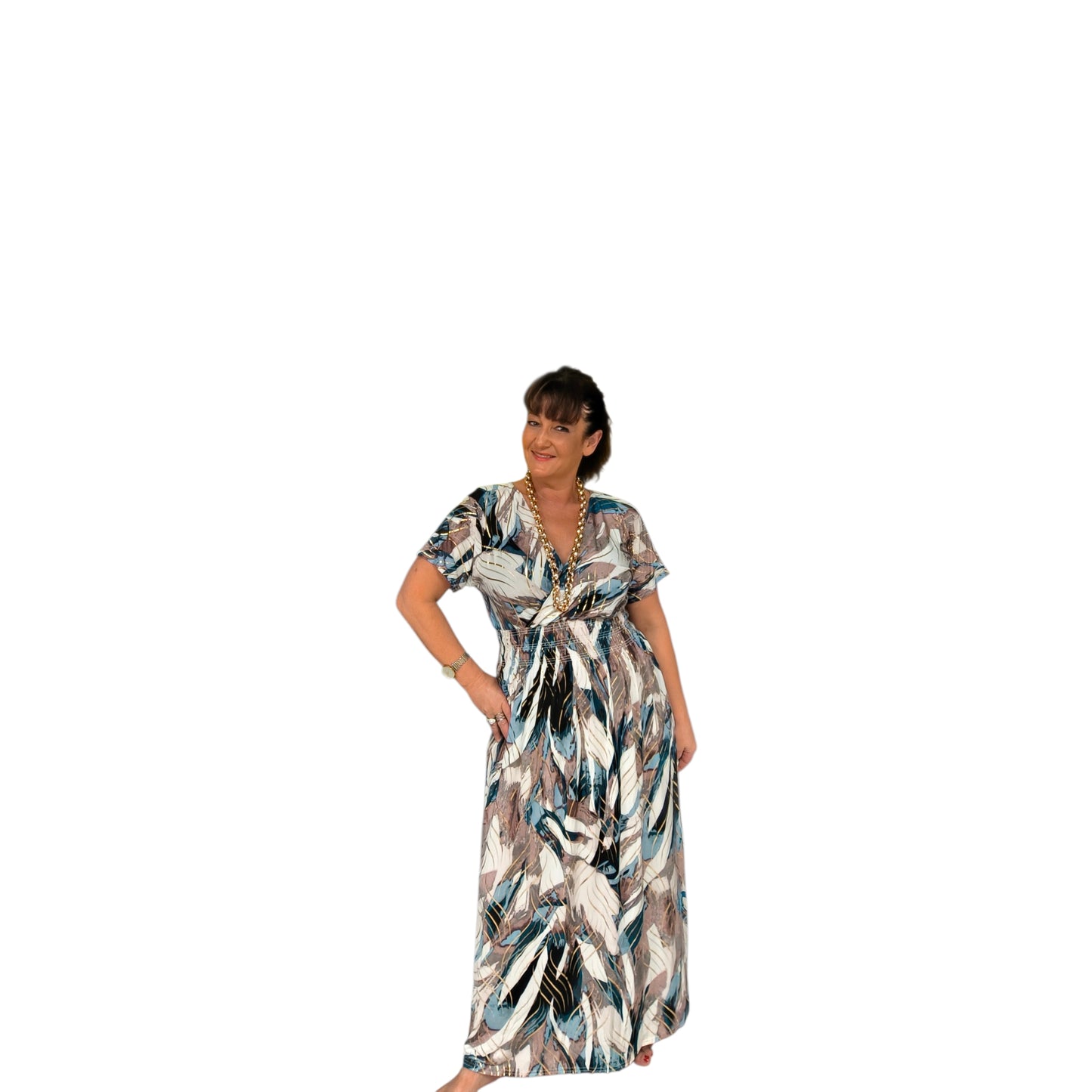 Lina (robe magique longue bout de manche)