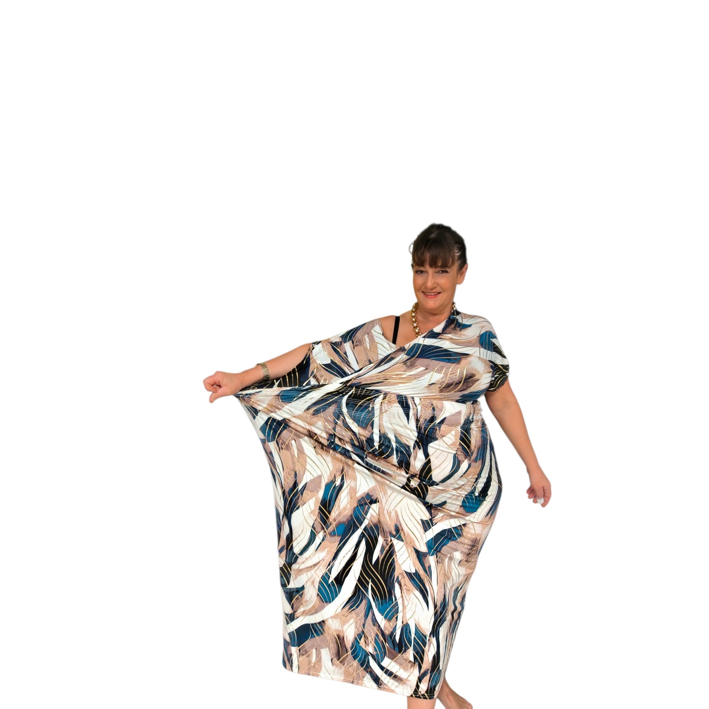Lina (robe magique longue bout de manche)
