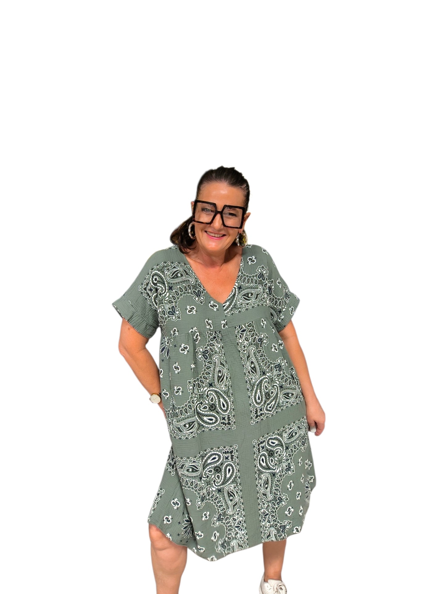 Victoire (robe courte gaz de coton)