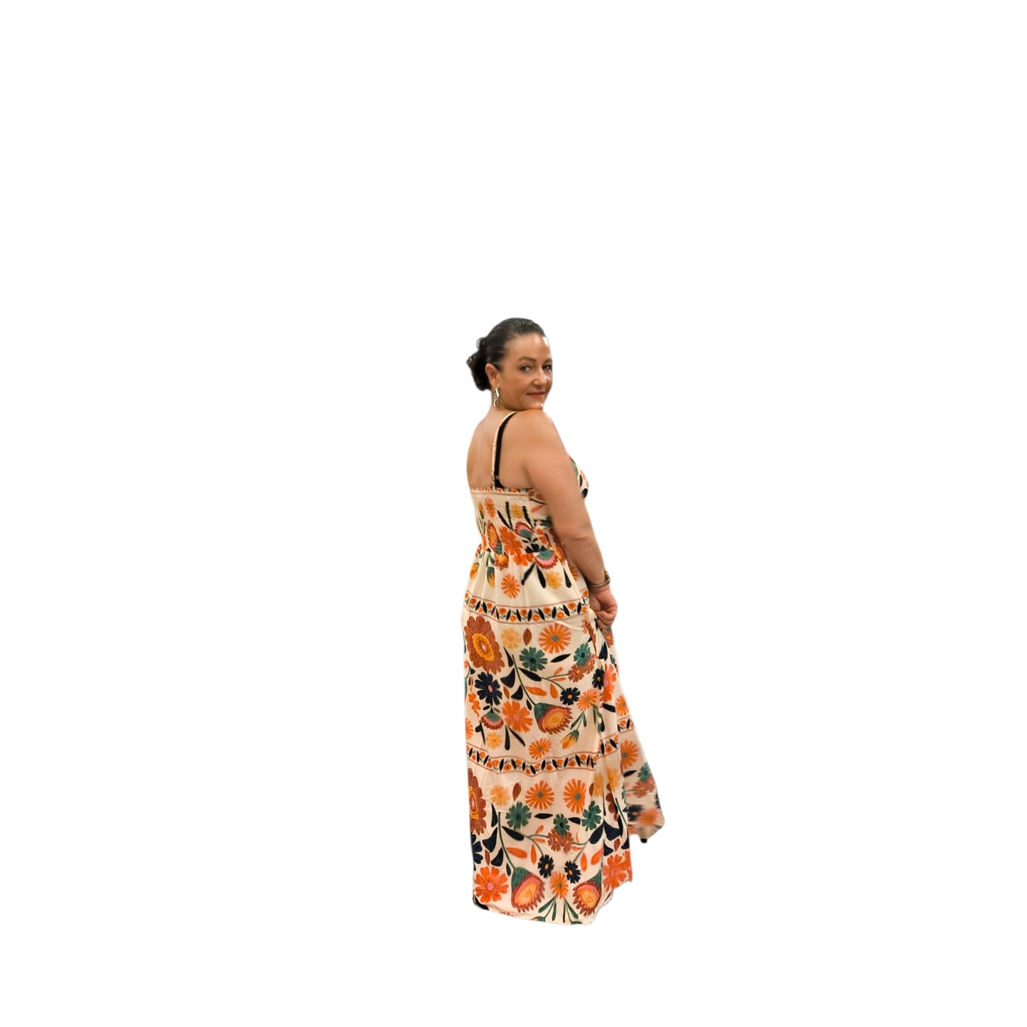 Inès (robe longue bretelles réglables)