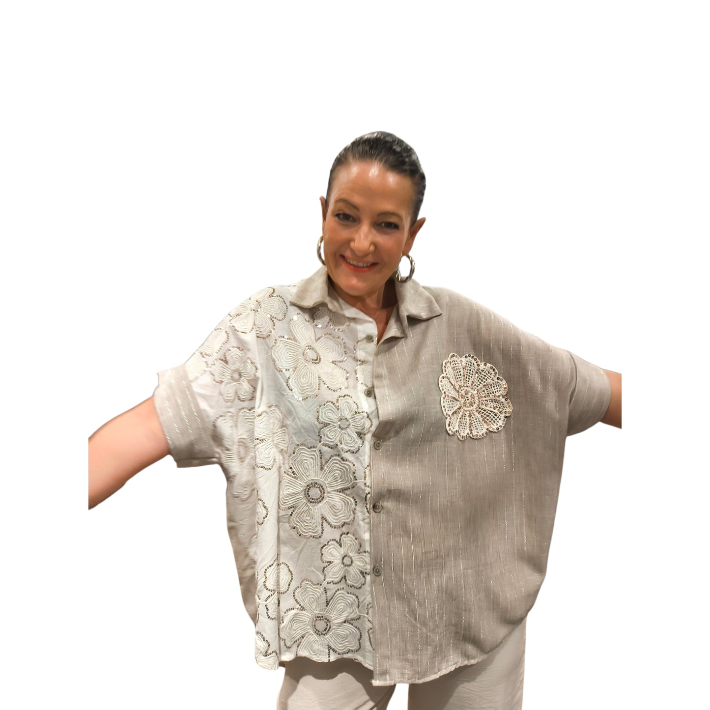 Paula ( chemise brodée)