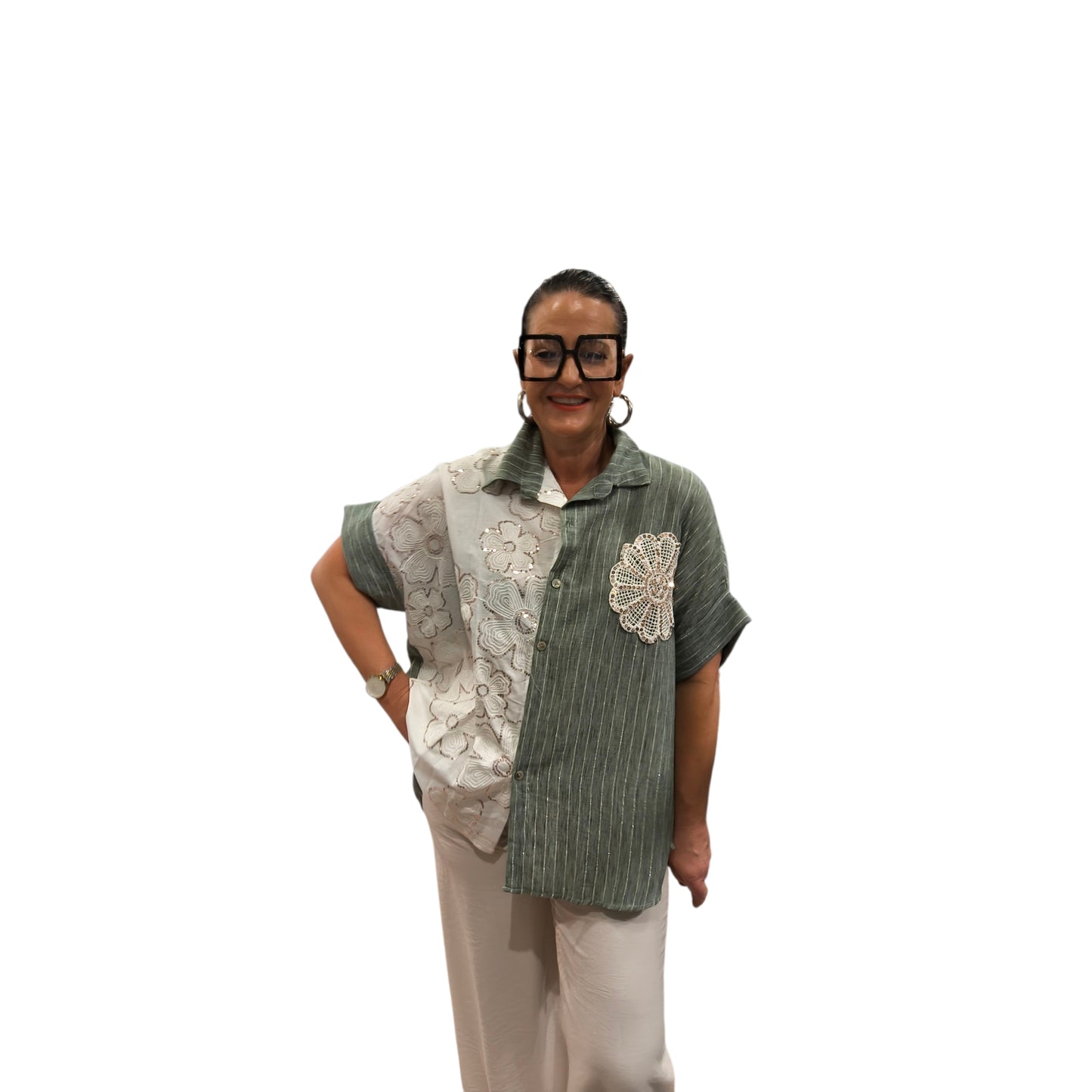 Paula ( chemise brodée)