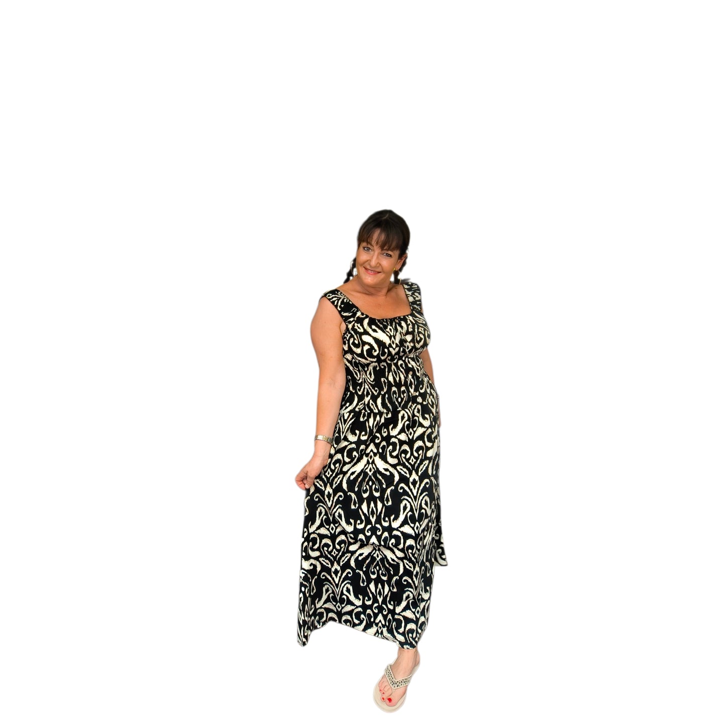Camellia (robe longue smoke)