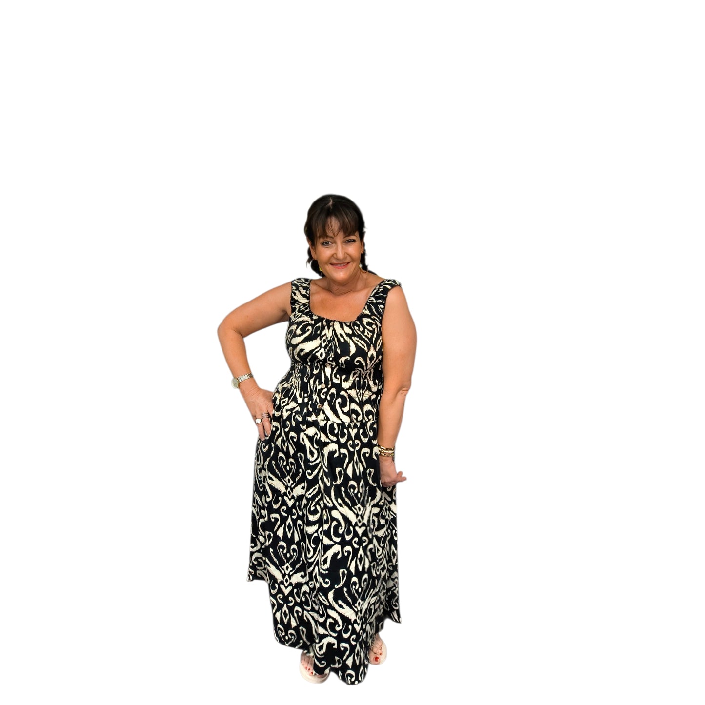 Camellia (robe longue smoke)
