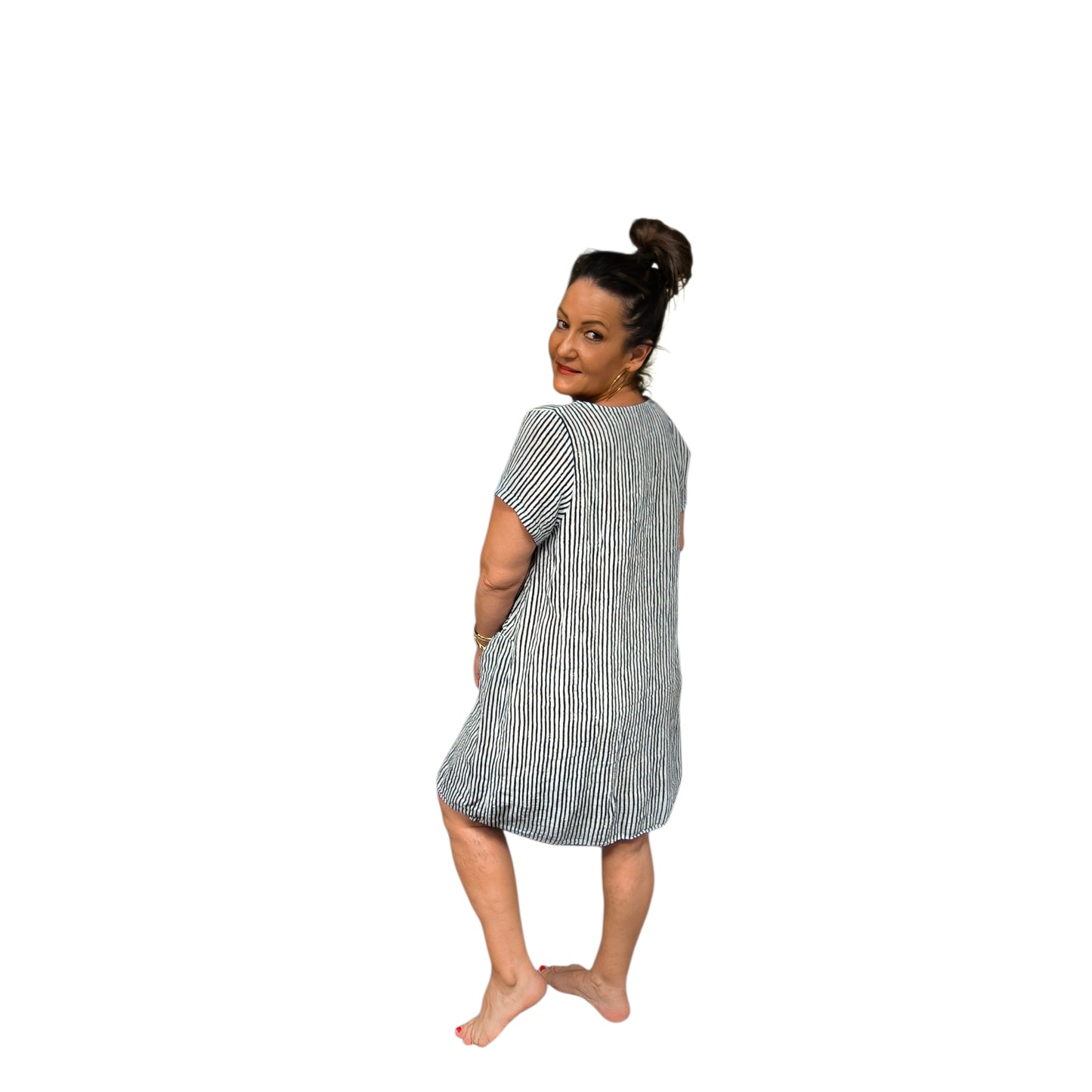 Oline (robe droite poche)