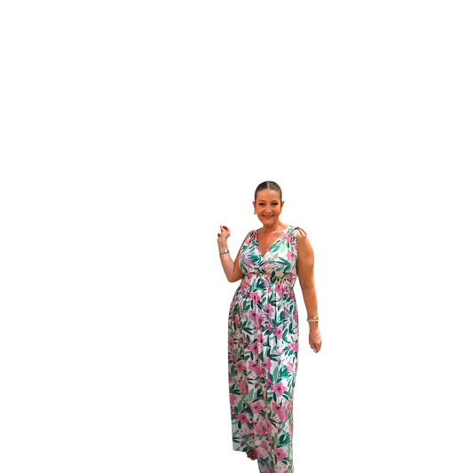 Rosa (robe longue magique bretelles)
