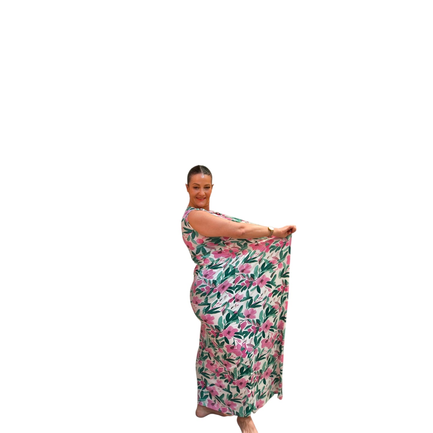 Rosa (robe longue magique bretelles)