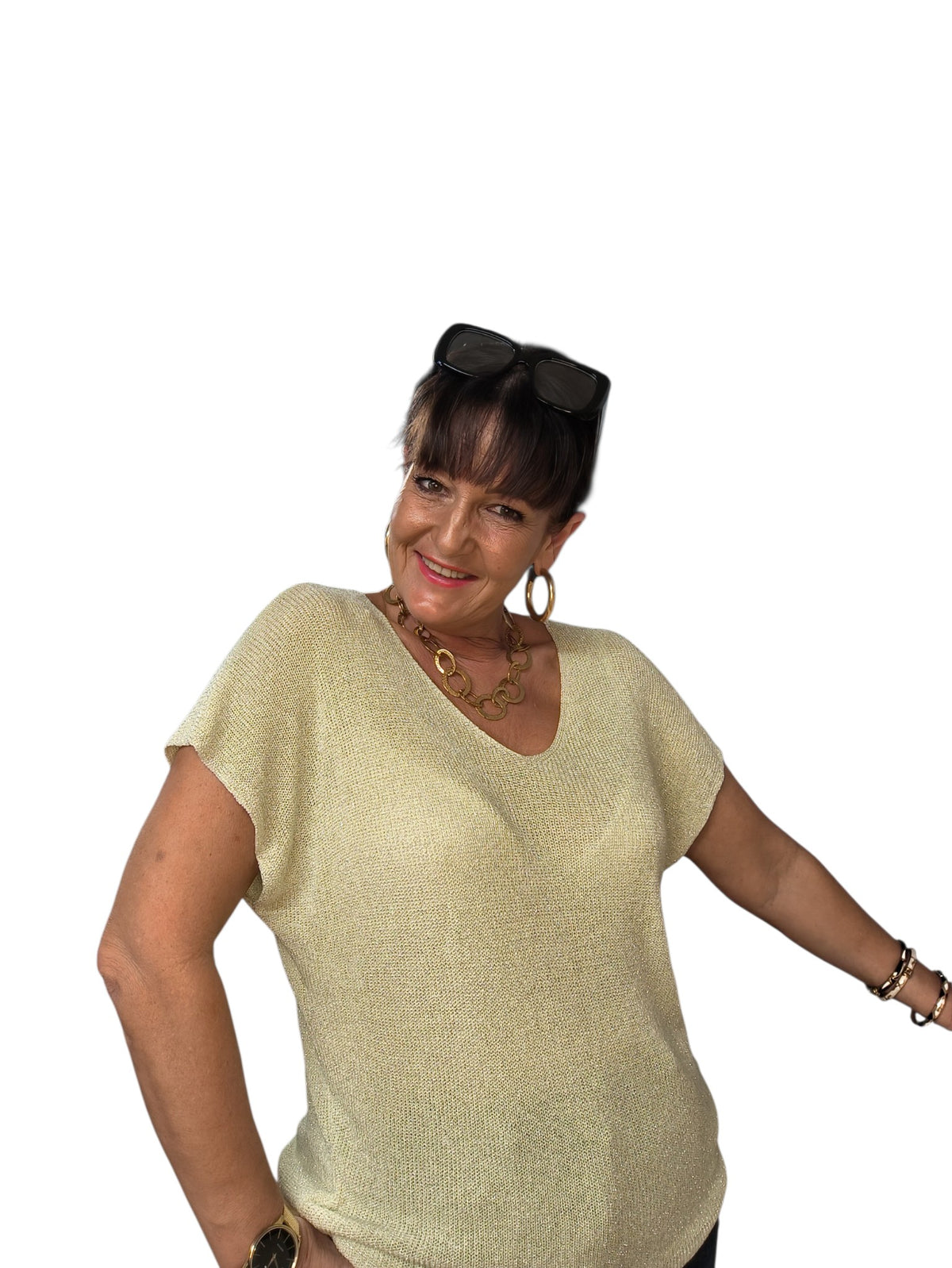 Carla (top paillettes)