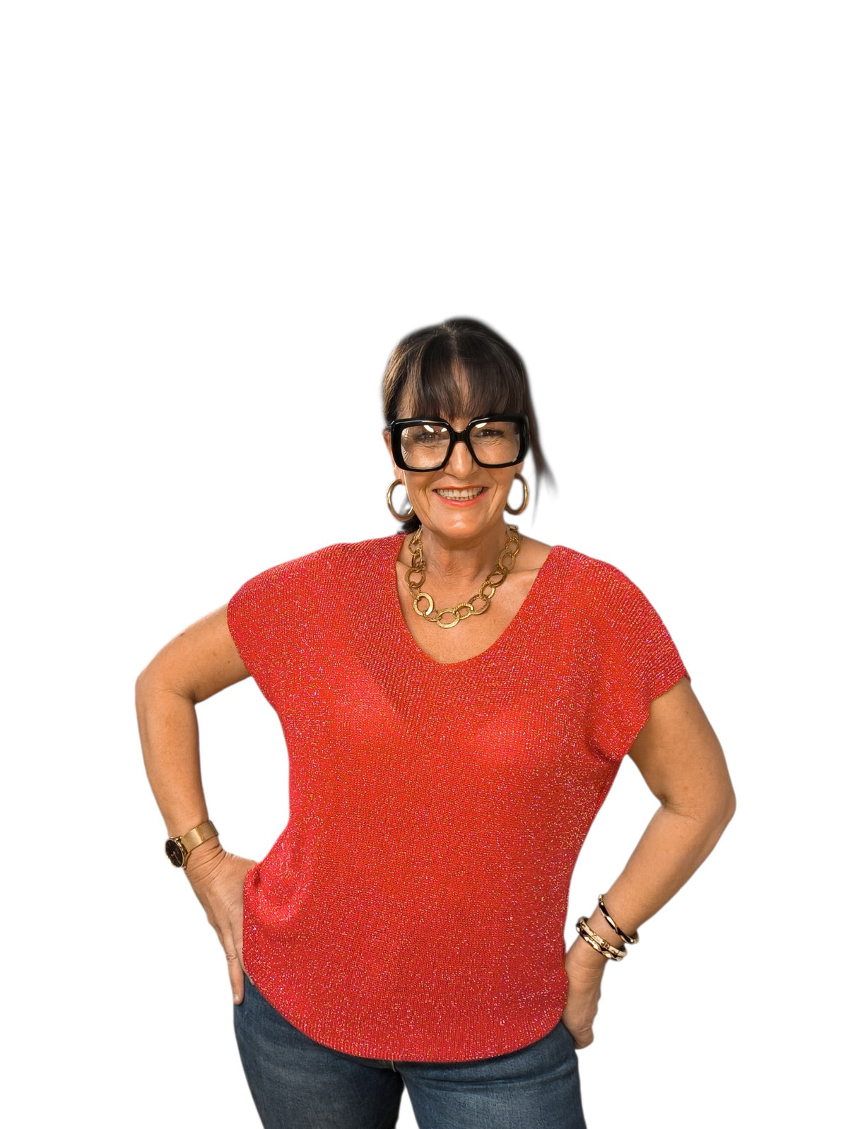 Carla (top paillettes)