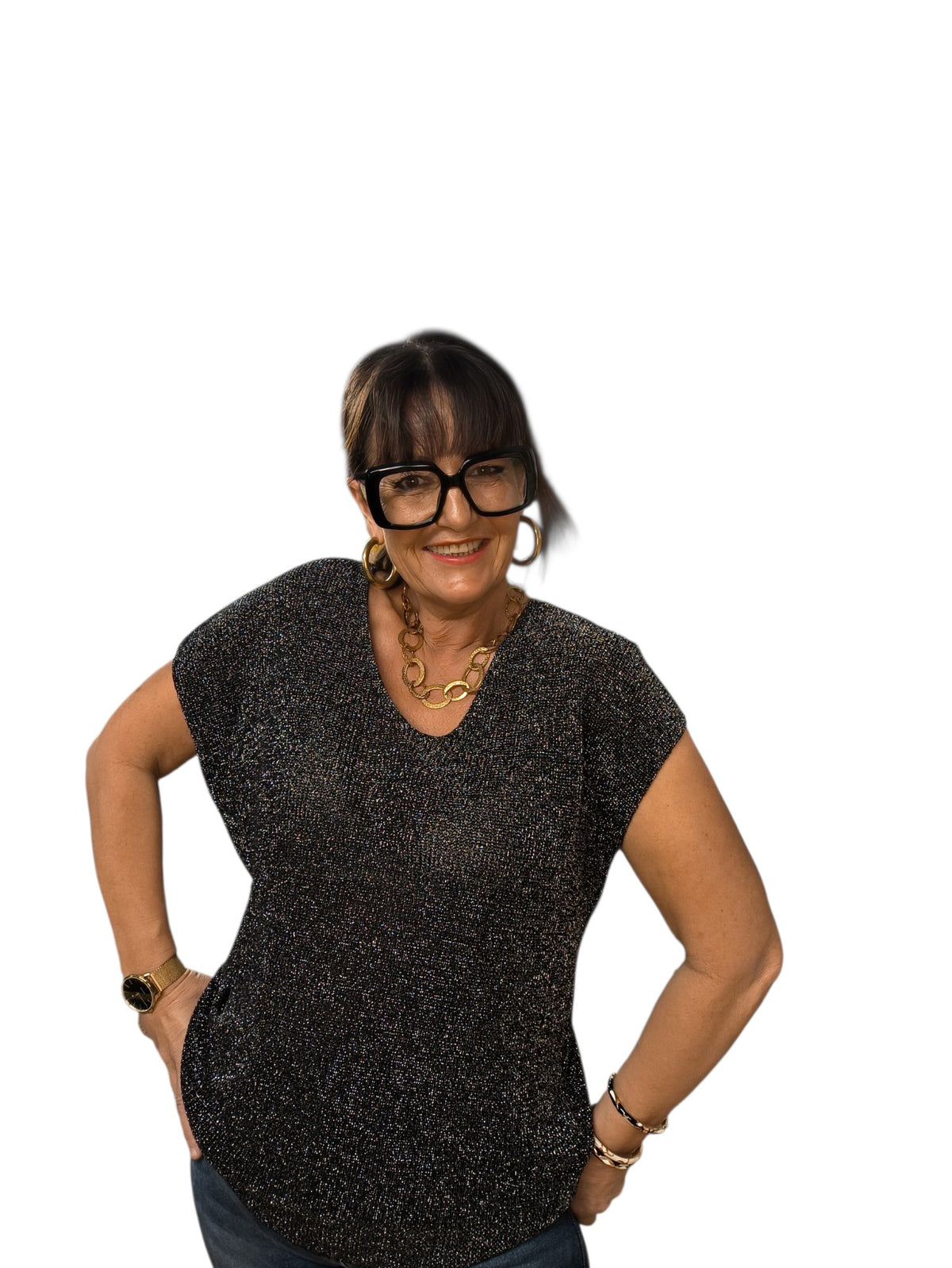 Carla (top paillettes)