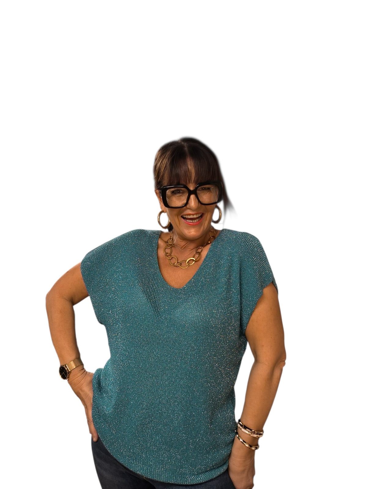 Carla (top paillettes)