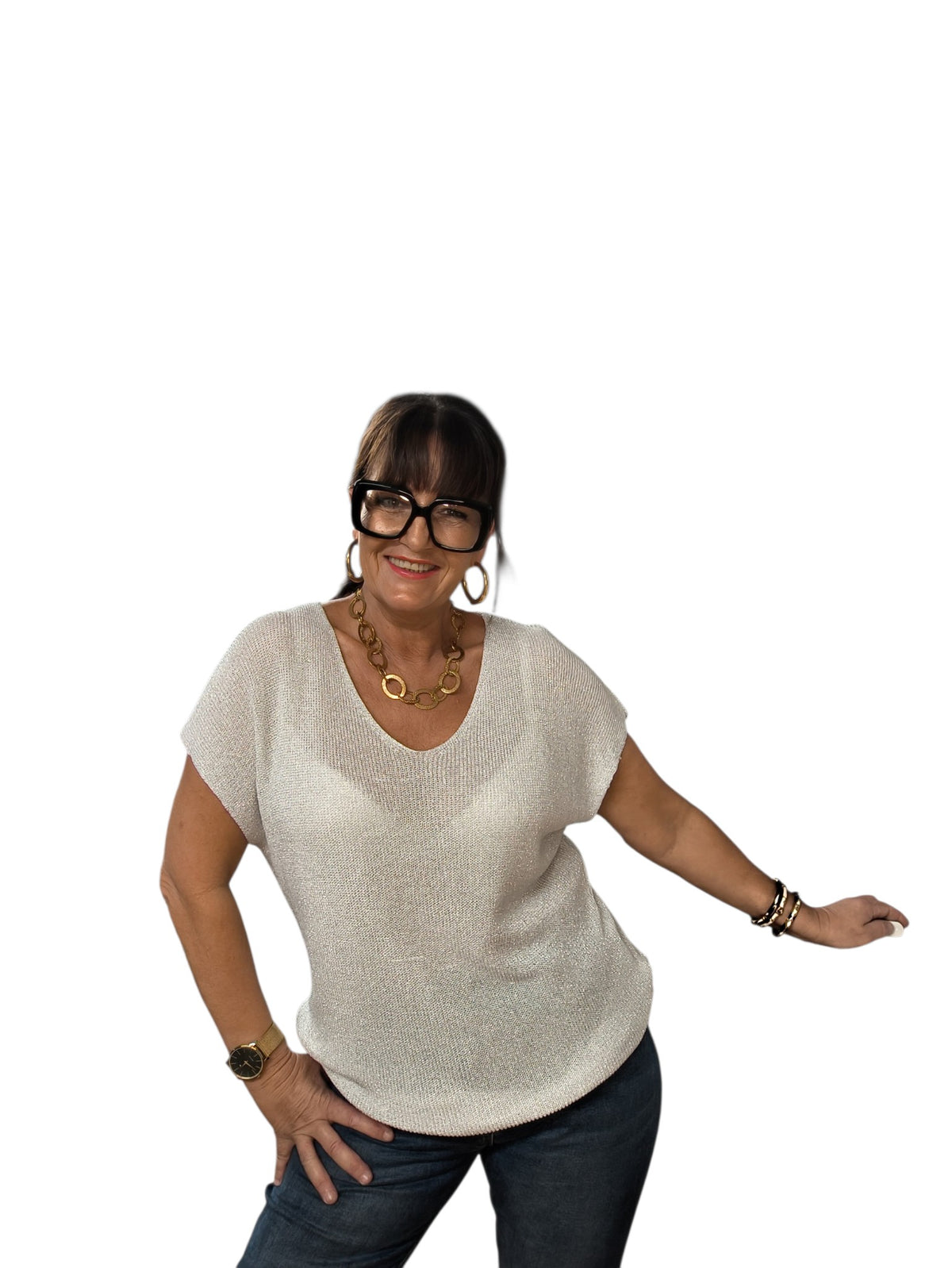 Carla (top paillettes)