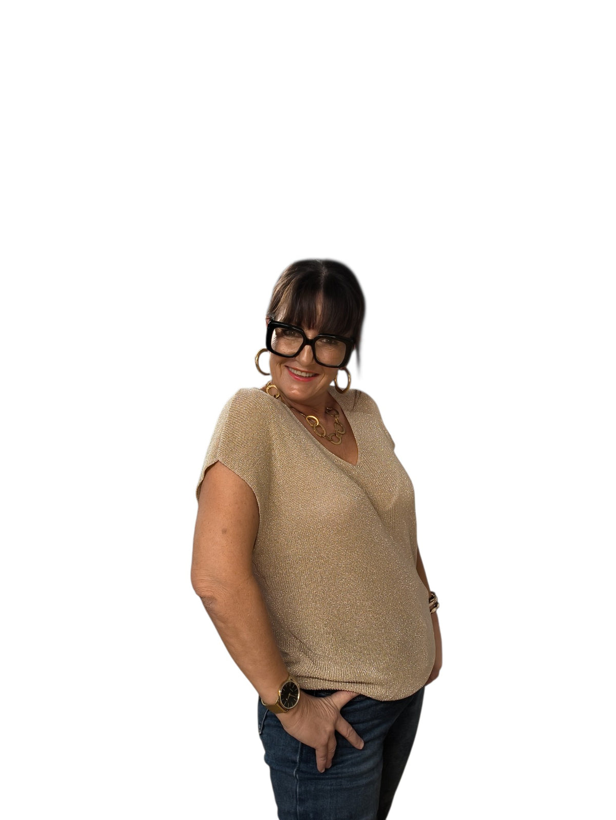 Carla (top paillettes)