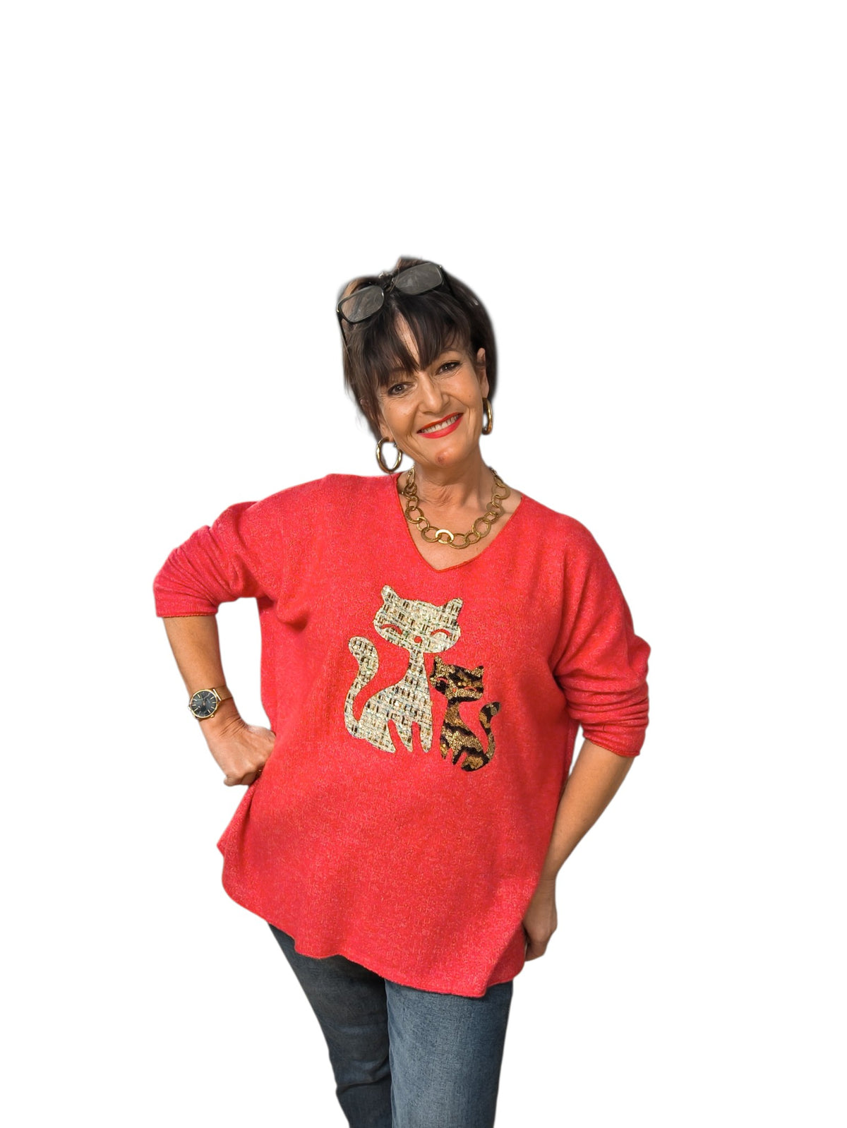 Minouche (Pull oversize polaire)