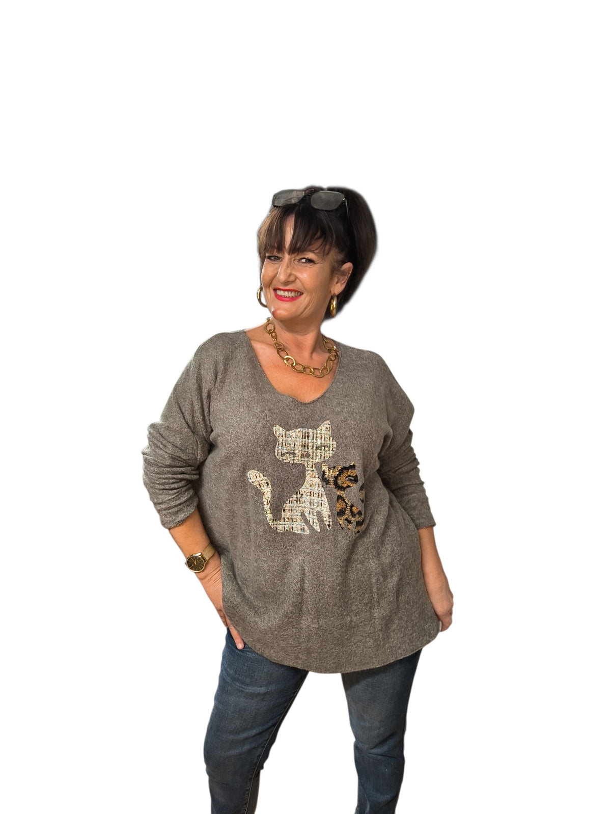 Minouche (Pull oversize polaire)