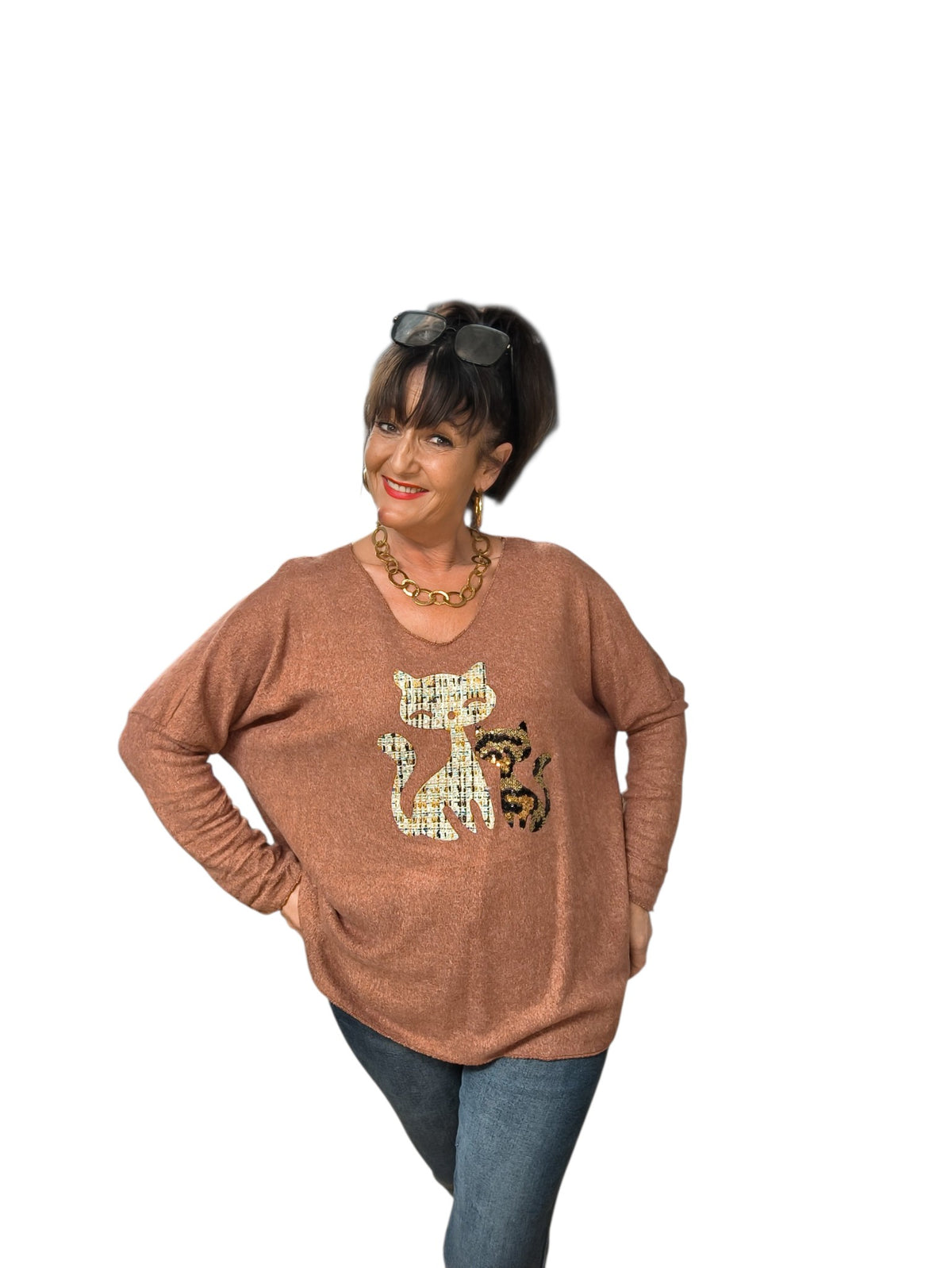 Minouche (Pull oversize polaire)