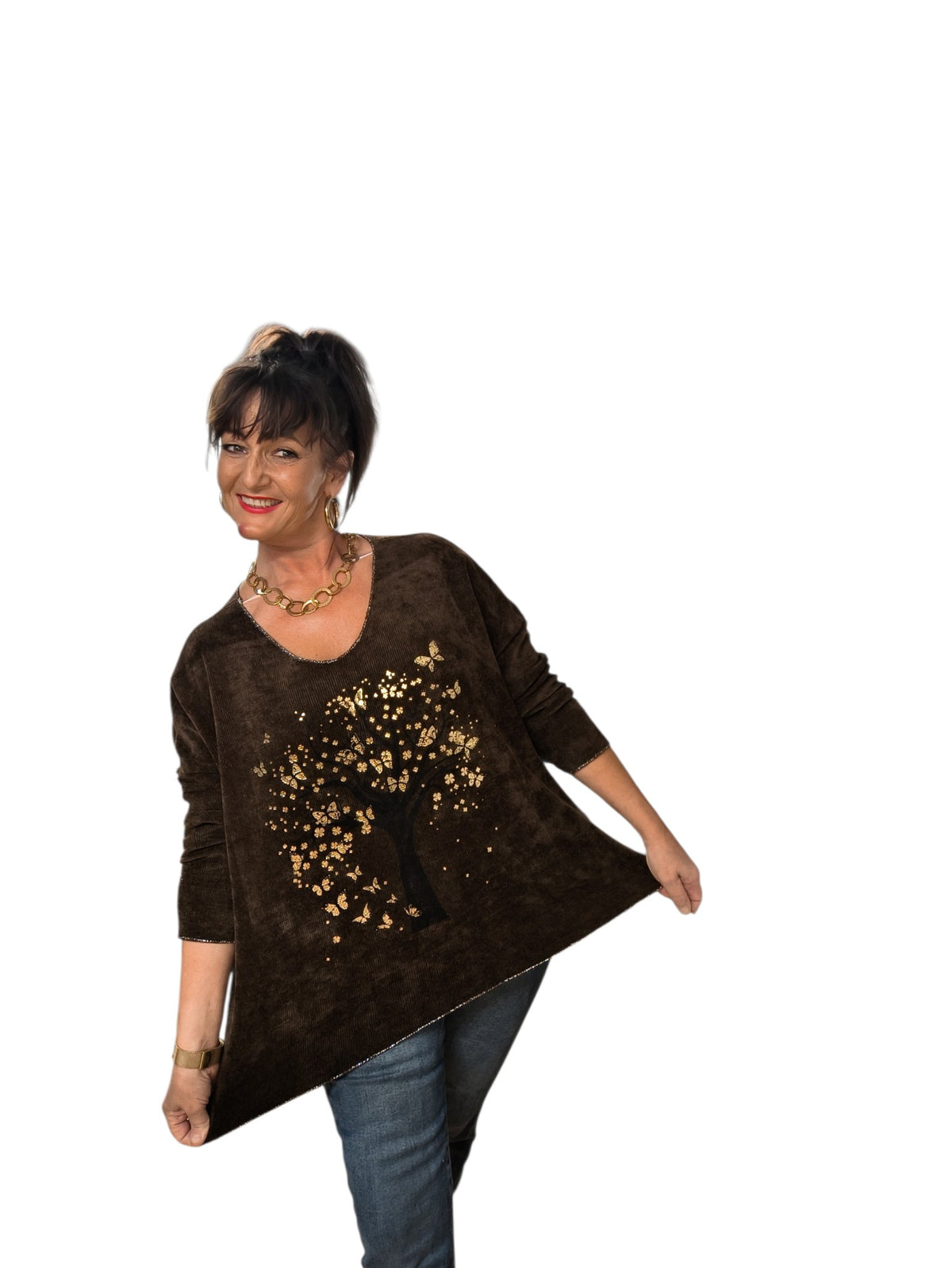 Remy (pull velour arbre de vie)