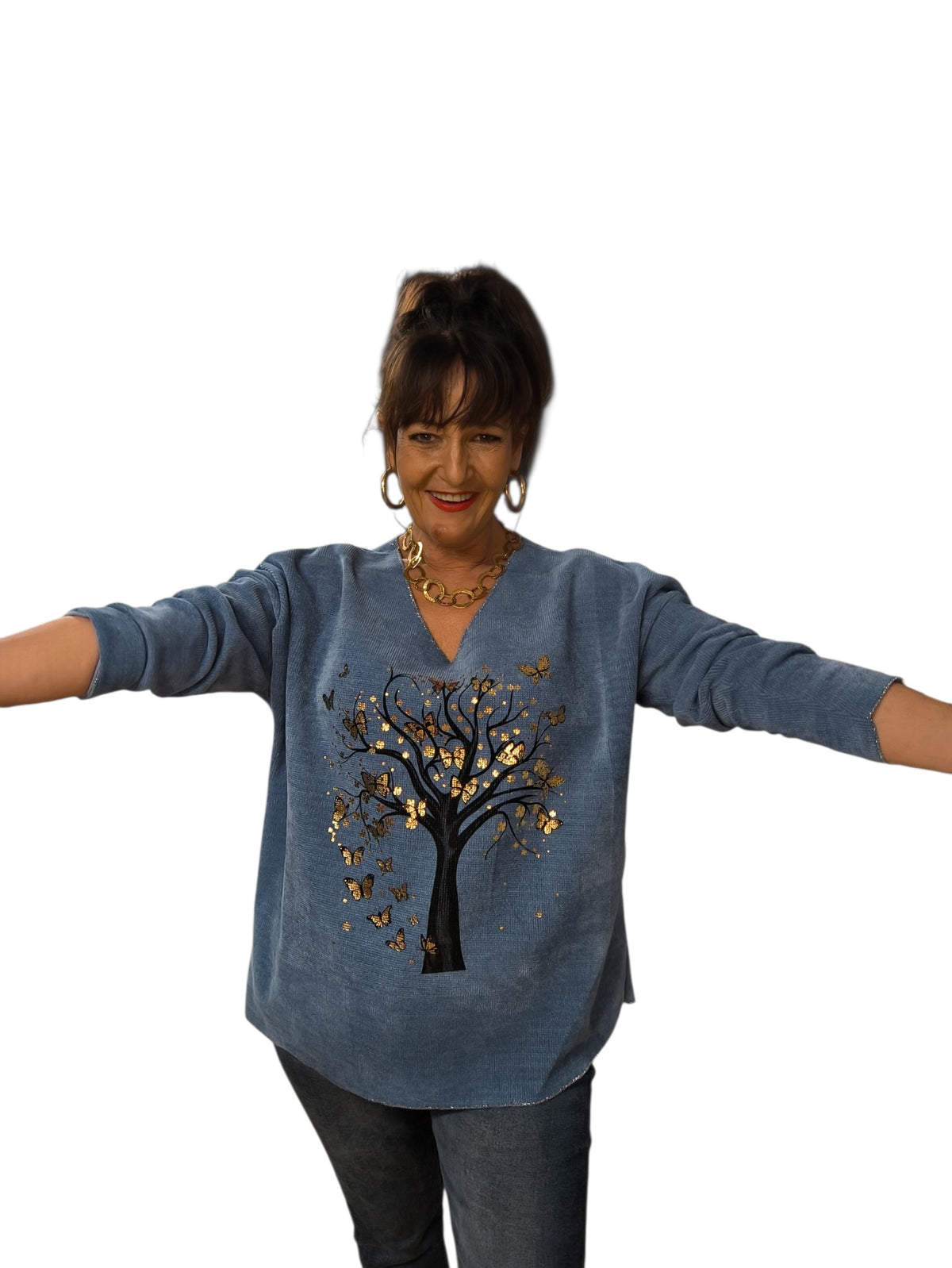 Remy (pull velour arbre de vie)