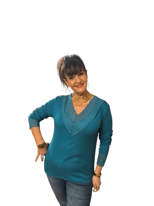 Virginie (top basic dentelle)
