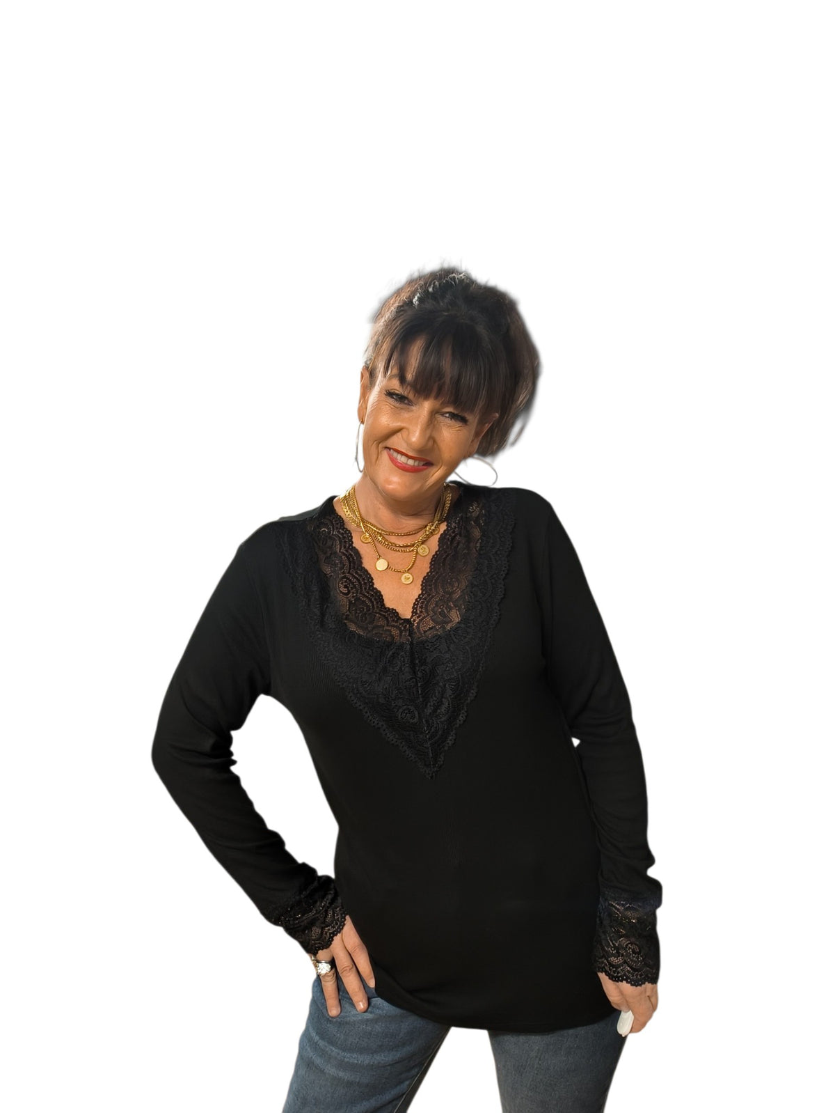 Virginie (top basic dentelle)