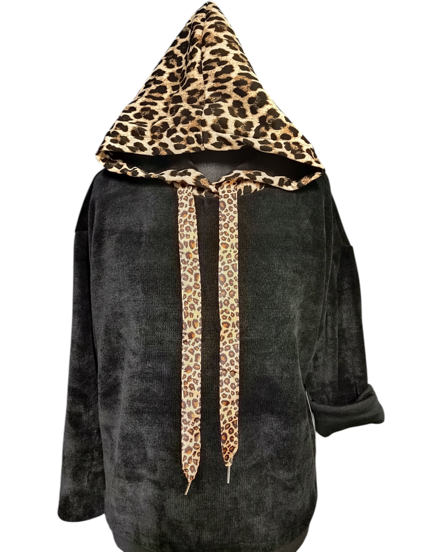 Tigrou (Pull velour capuche)