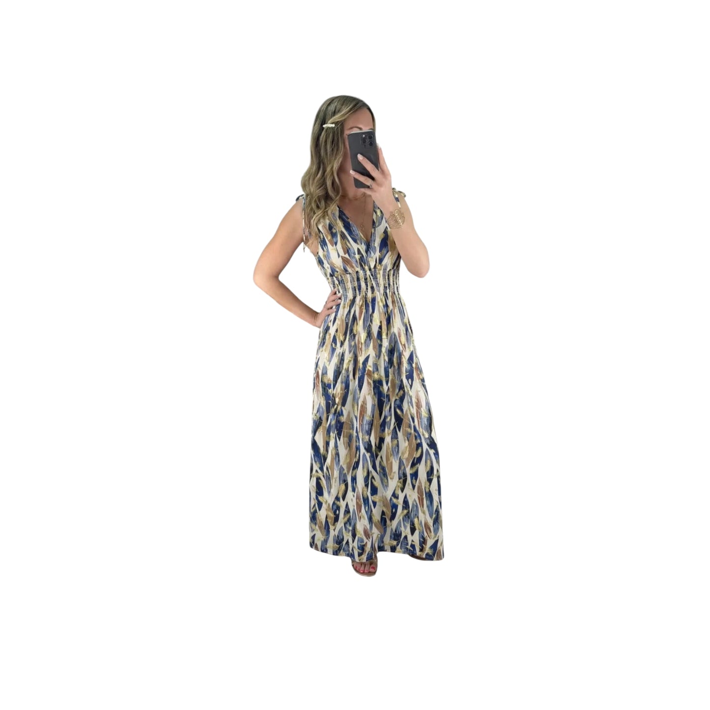 SIMONE (ROBE LONGUE MAGIQUE SANS MANCHE)