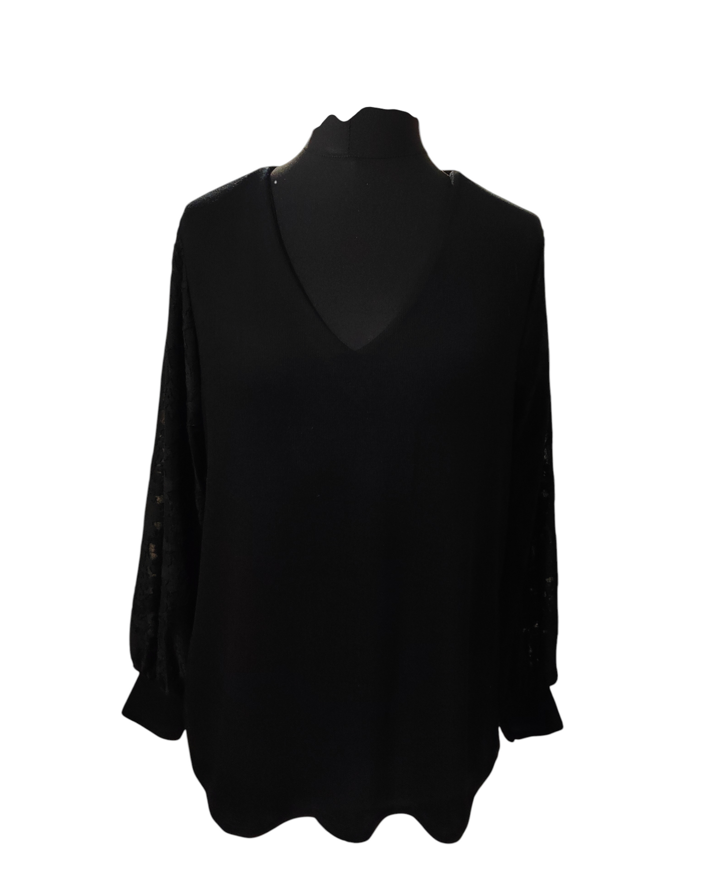 CLOE (pull fin manche dentelle)