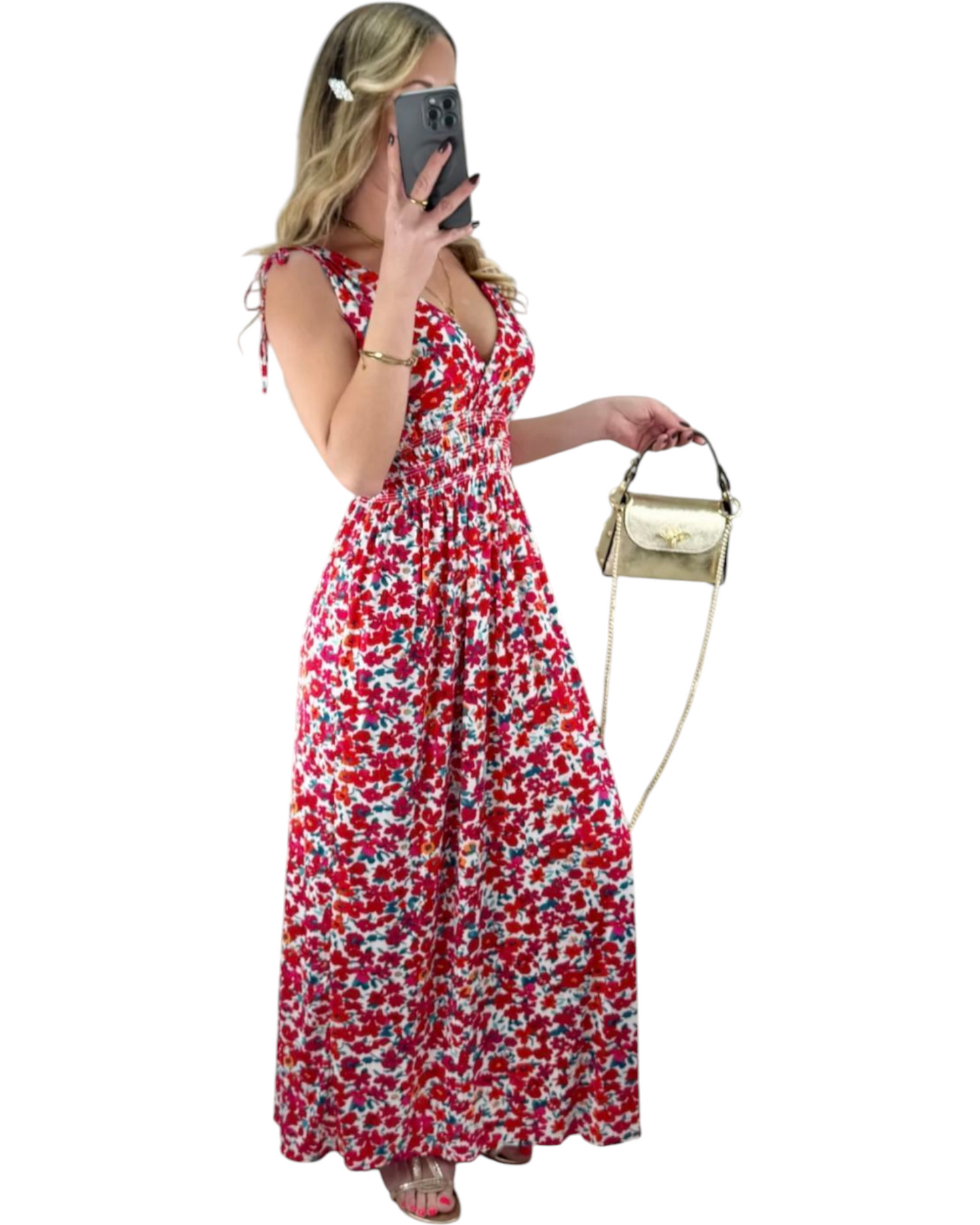 Robe magique longue bretelles MAYA