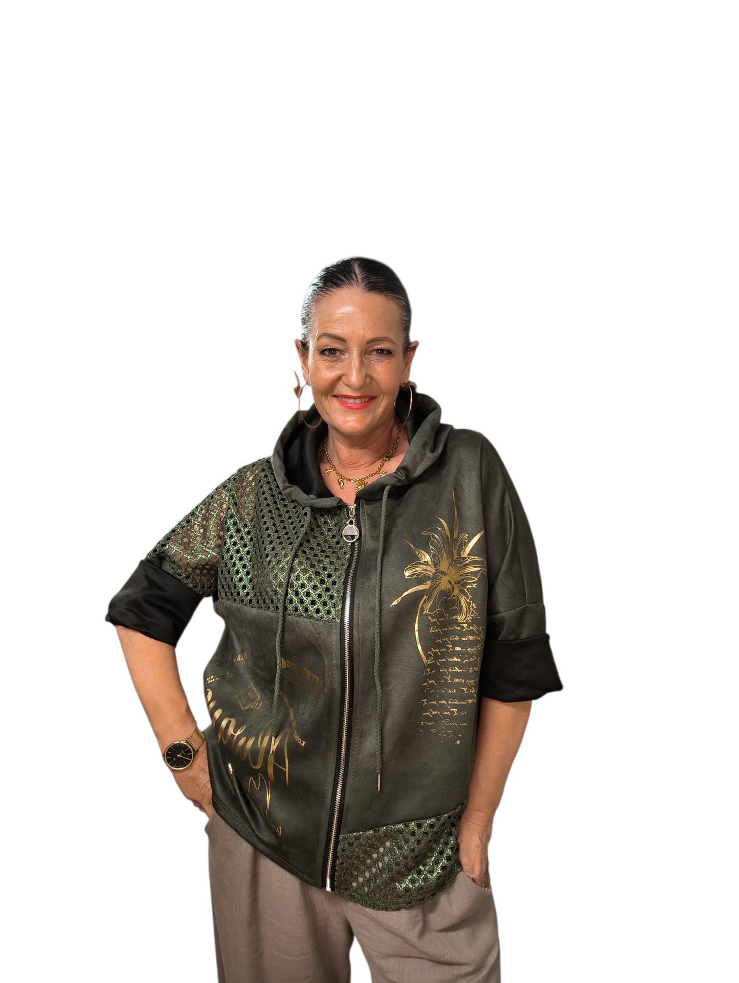 Annette (veste 3/4 capuche)