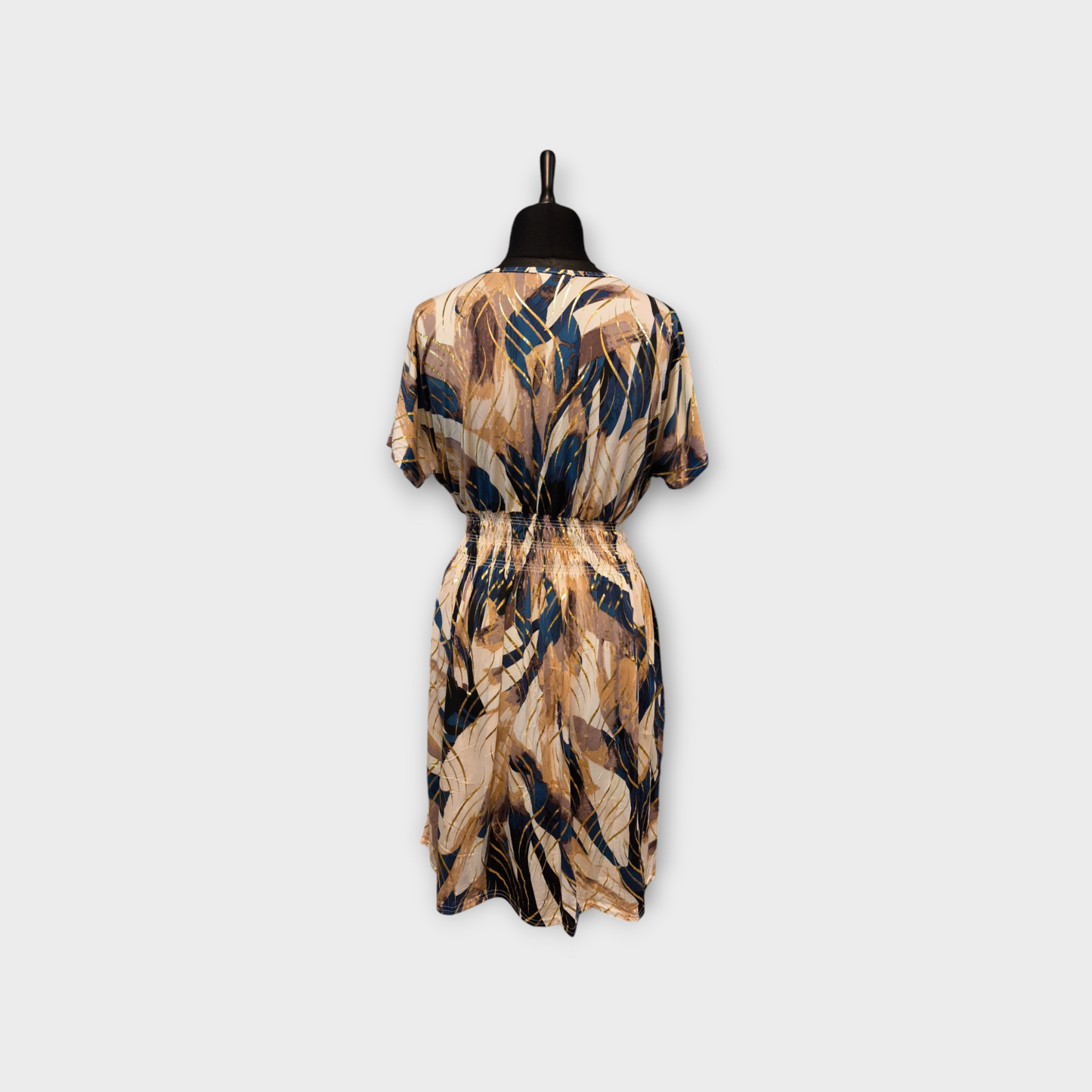Robe courte manche LINA(doré)