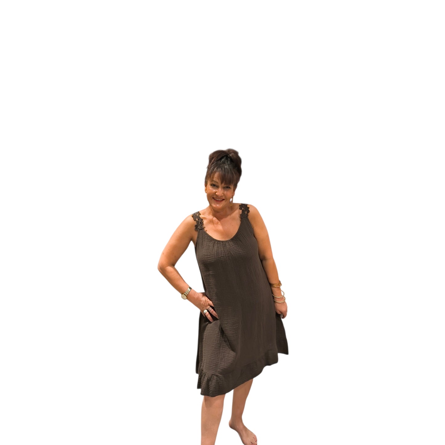 Laetitia (robe courte gaz de coton)